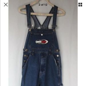 Retro Hip Hop Bootleg Hilfiger Overalls Girls 12